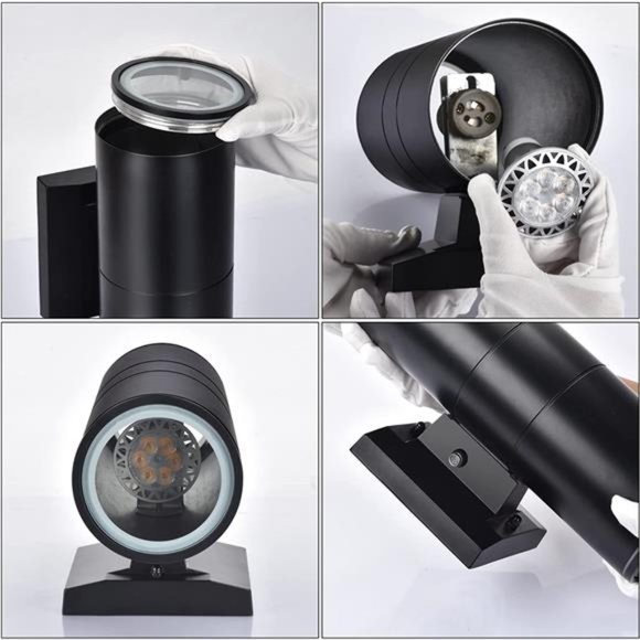 Outdoor Wall Light,Dusk to Dawn Exterior Lighting with Sensor  (2 Pack) - Picture 6 of 7